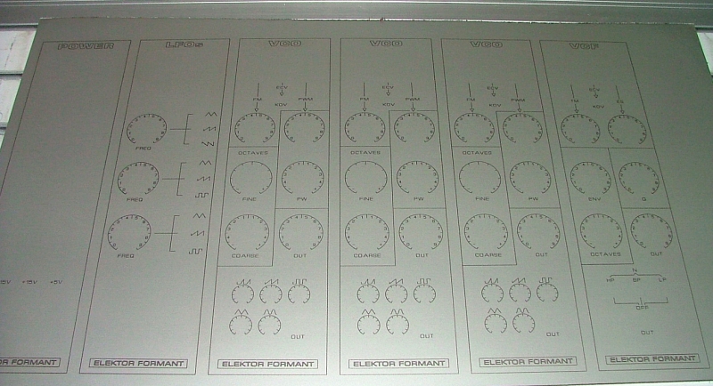 Elektor Formant 6HE Frontplatten