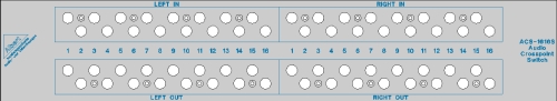 Stereo Audio Crosspoint Switch ACS-1616